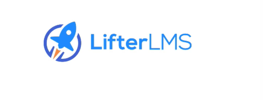 lifterlms and logo on plain white fond
