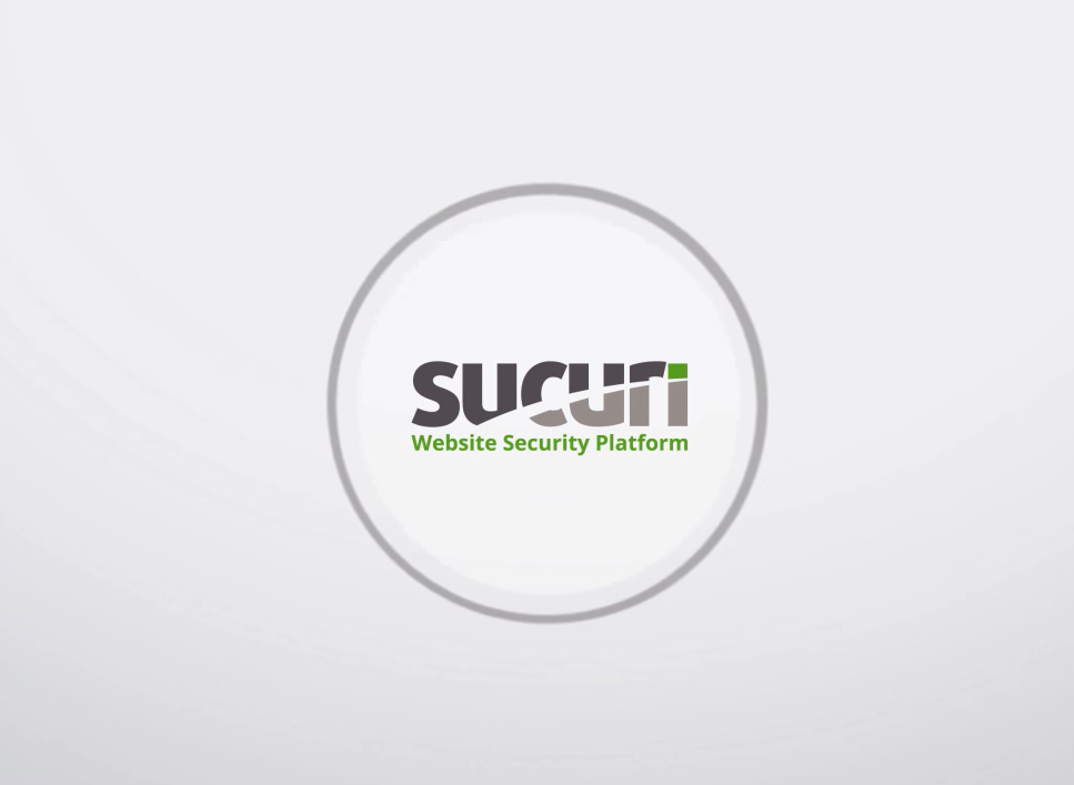 sucuri website security platform in a circle on plain fond