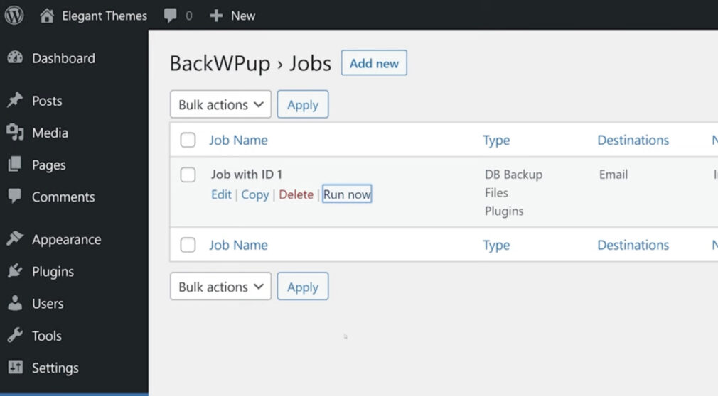 BackWPup plugin