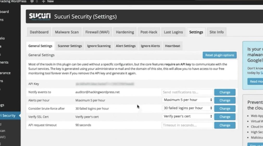 Sucuri plugin