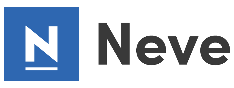 Neve logo displaying the letter 'N' on a blue square, with the text 'neve' on the white portion